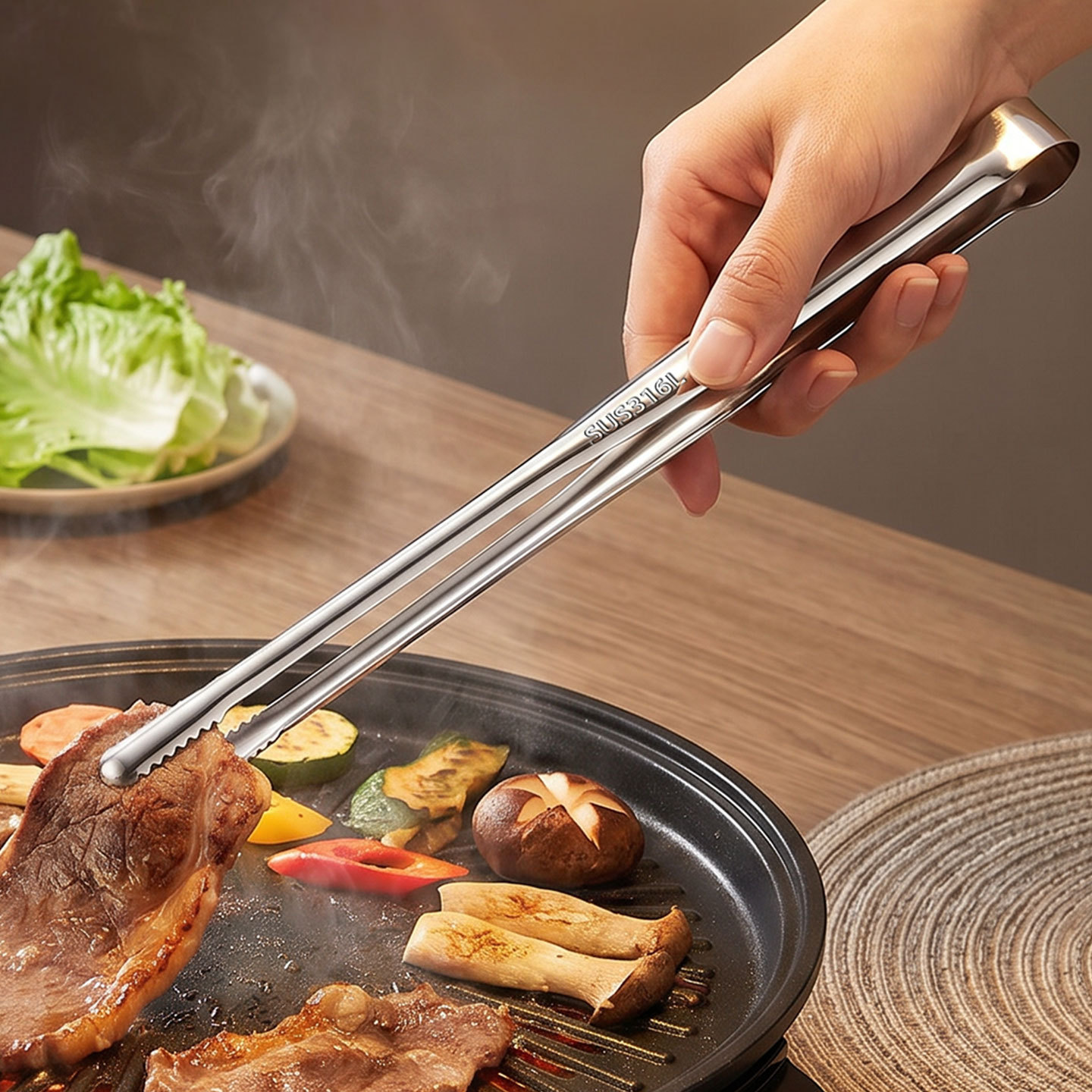 Grill Tongs Meat Culinary Nipp - đánh giá và giá Outdoor Hunting Kitchen