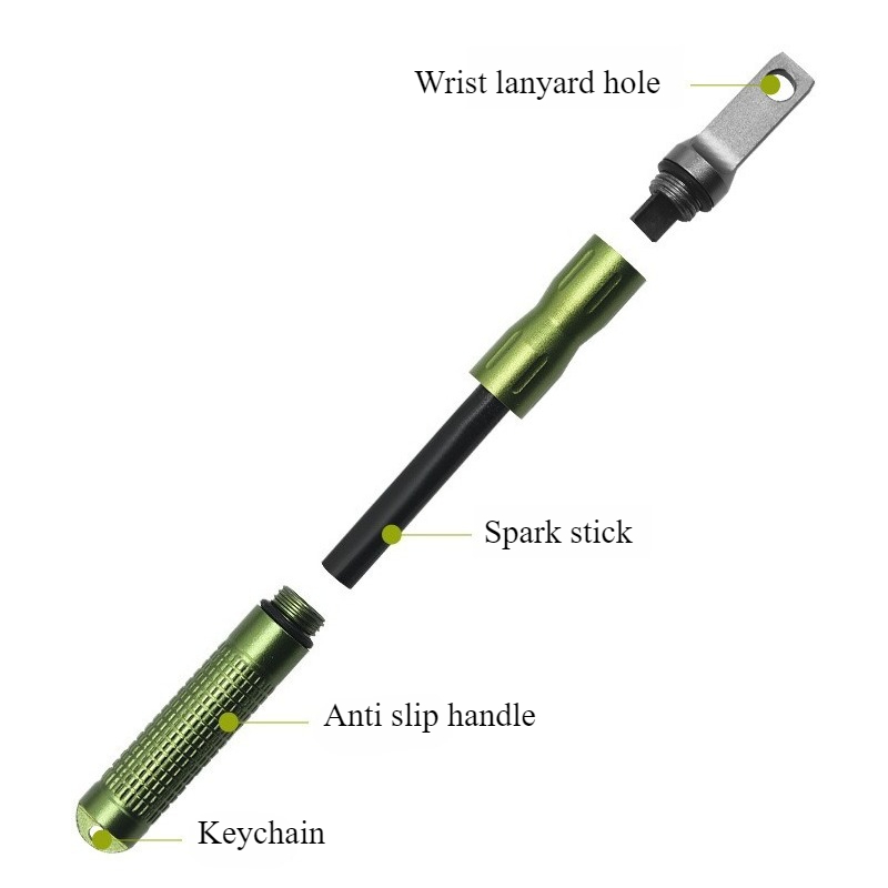 Portable Waterproof Flint Emer - đánh giá và giá Fire Starter Waterproof
