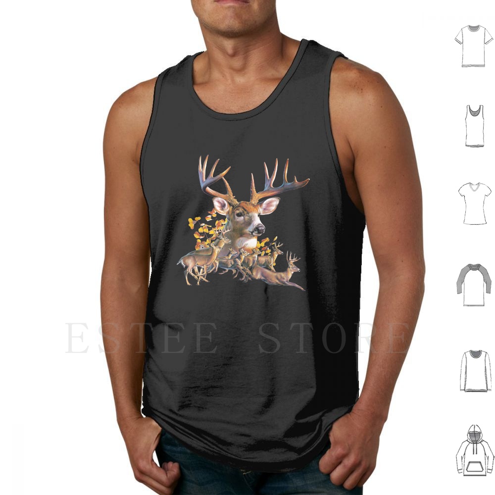 Deer Collage Tank Tops Vest Sl - đánh giá và giá Wildman Hunting & Outdoor