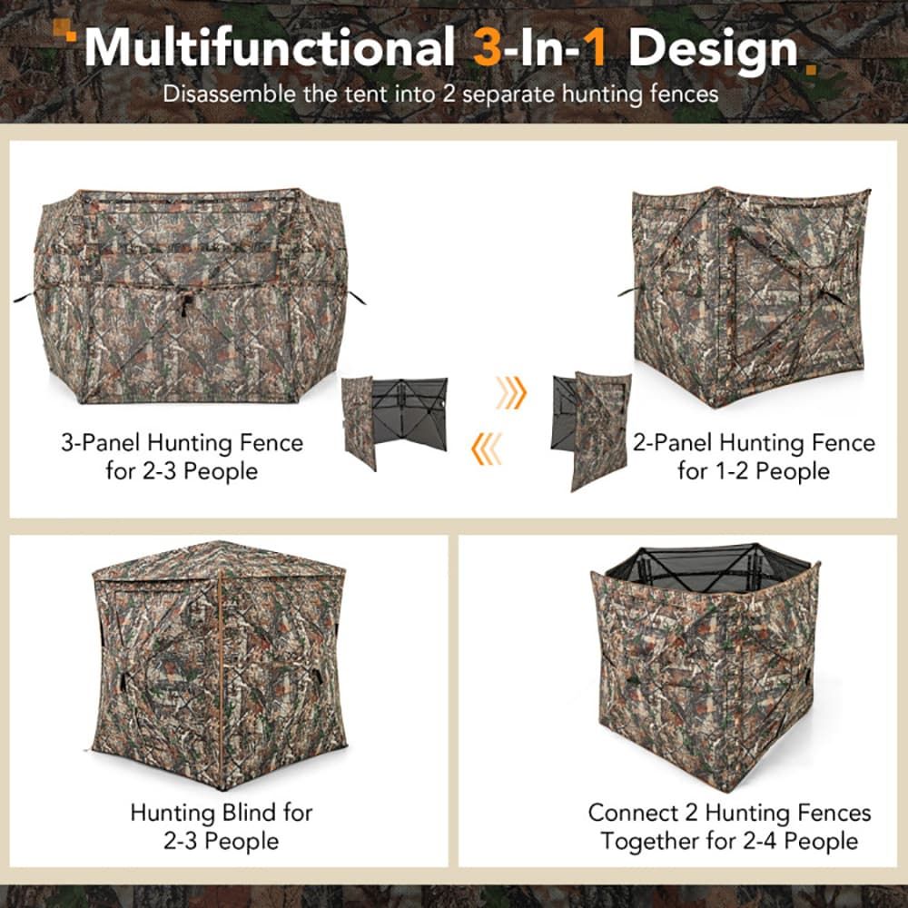 5-in-1 Detachable Hunting Blin - đánh giá và giá Hunting & Outdoor As