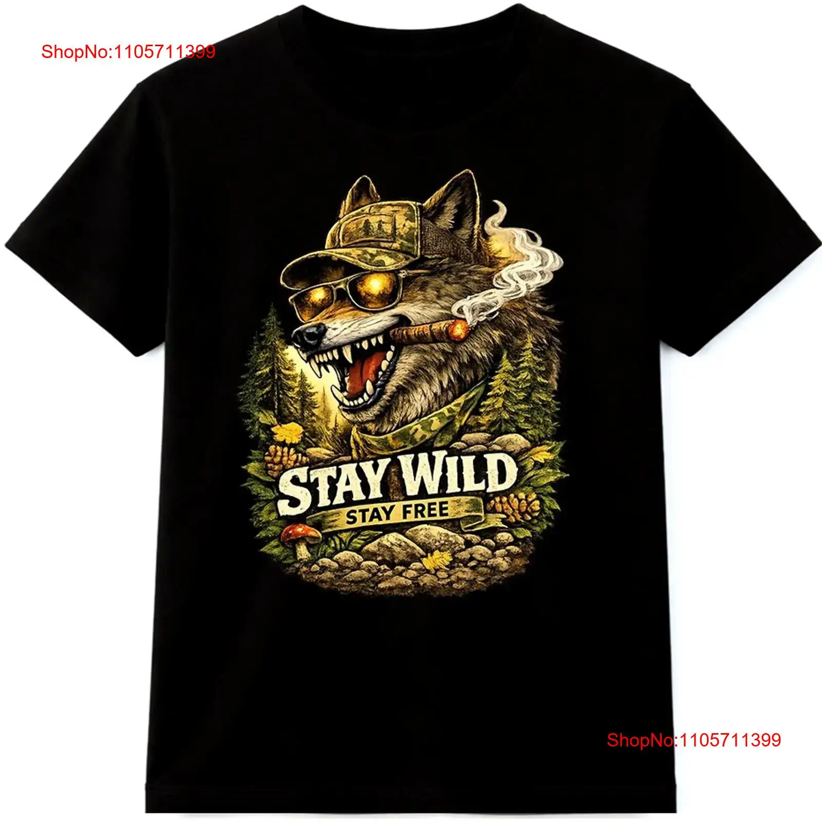 Wolf T Shirt Stay Wild Free Ou - đánh giá và giá Wildman Hunting & Outdoor