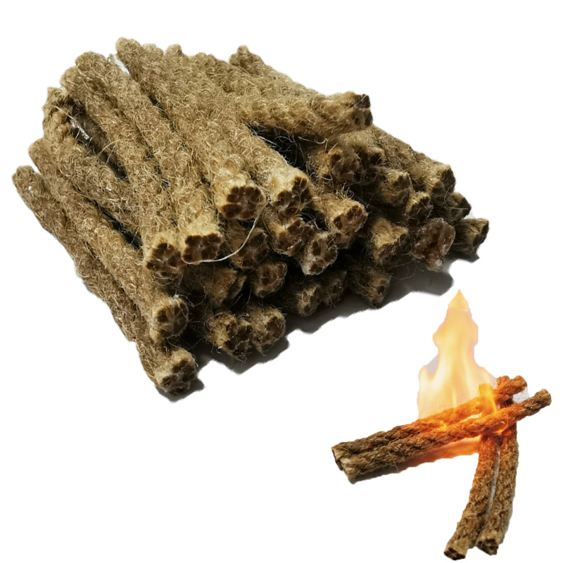 Outdoor Mini Wax Hemp Rope Por - đánh giá và giá Fire Starter Waterproof