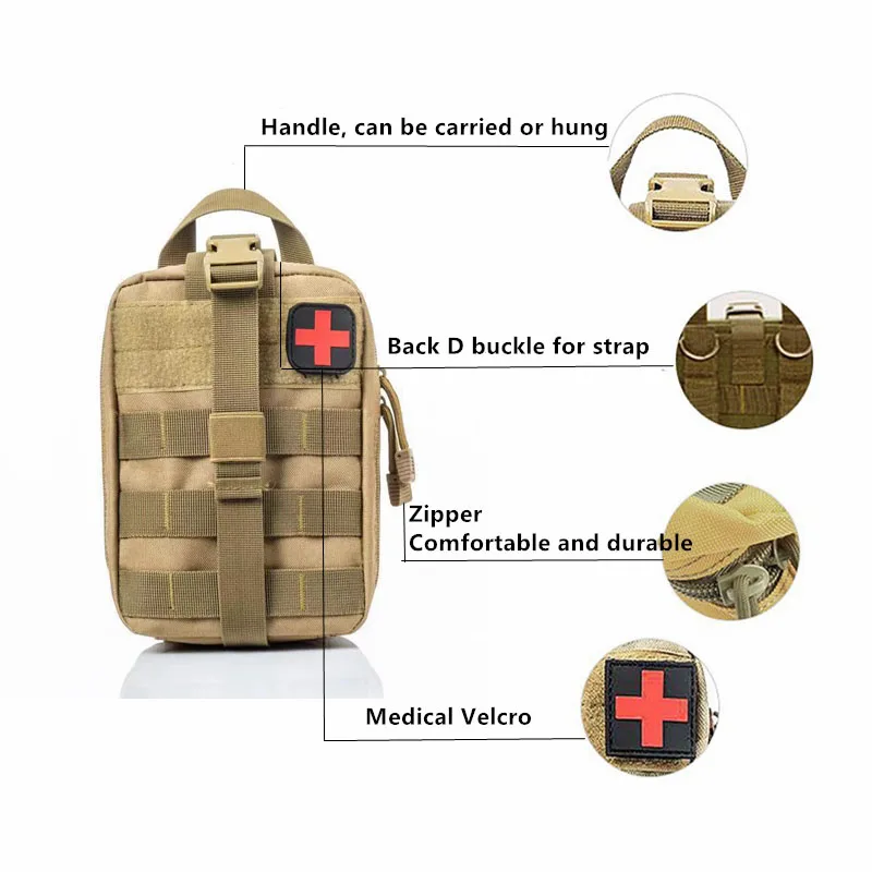 Tactical First Aid Kit Medical - đánh giá và giá Outdoor Hunting Vehicle